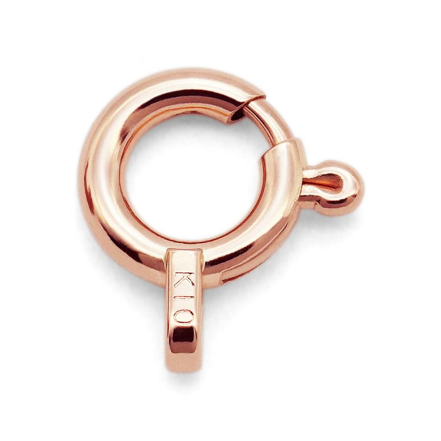 10金　10K ピンクGold 約8号サイズ 1個売り】 留め具 10金 ピンクゴールド 引き輪 直径5.0mm ヒキワ