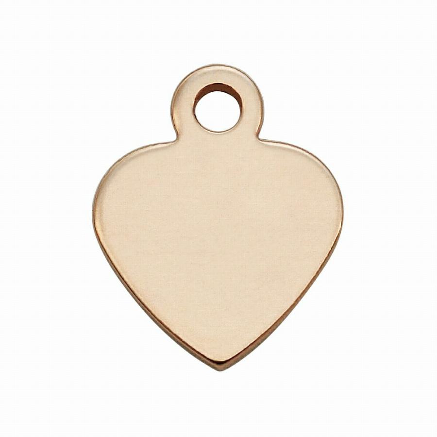 18kハート型チャーム 2個セット 18kハート型チャーム 2個セット