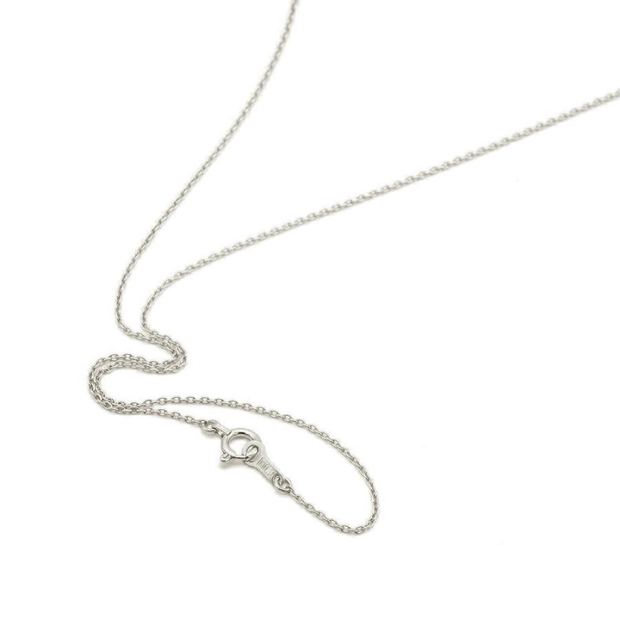 ネックレス チェーン 10金 ホワイトゴールド 小豆チェーン 幅1.0mm｜鎖 