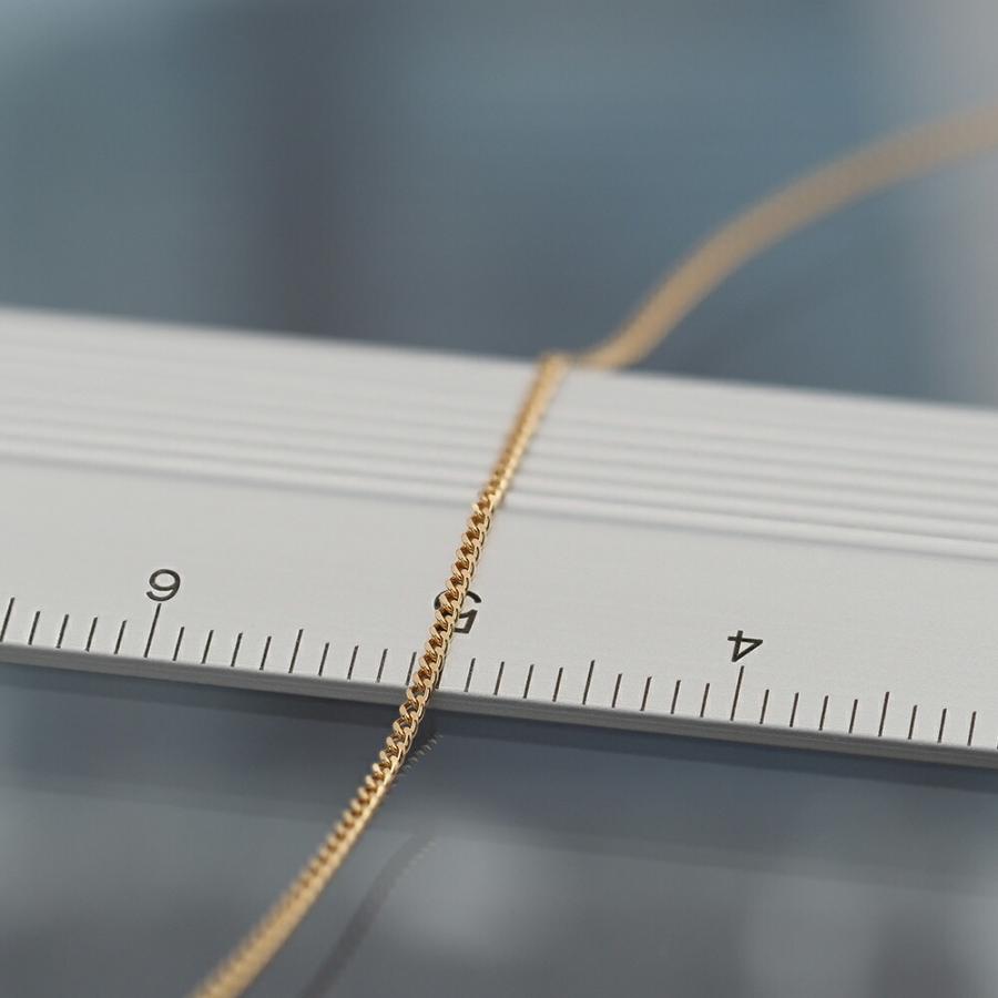 ブレスレット チェーン 10金 イエローゴールド 2面カット喜平チェーン 幅1.0mm｜鎖 K10YG k10 10k 貴金属 ジュエリー レディース メンズの画像