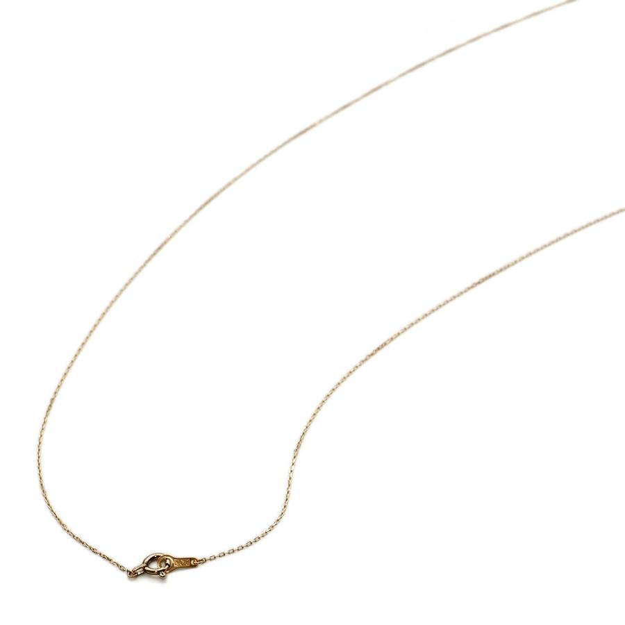 ネックレス チェーン 10金 イエローゴールド 4面カット小豆チェーン 幅