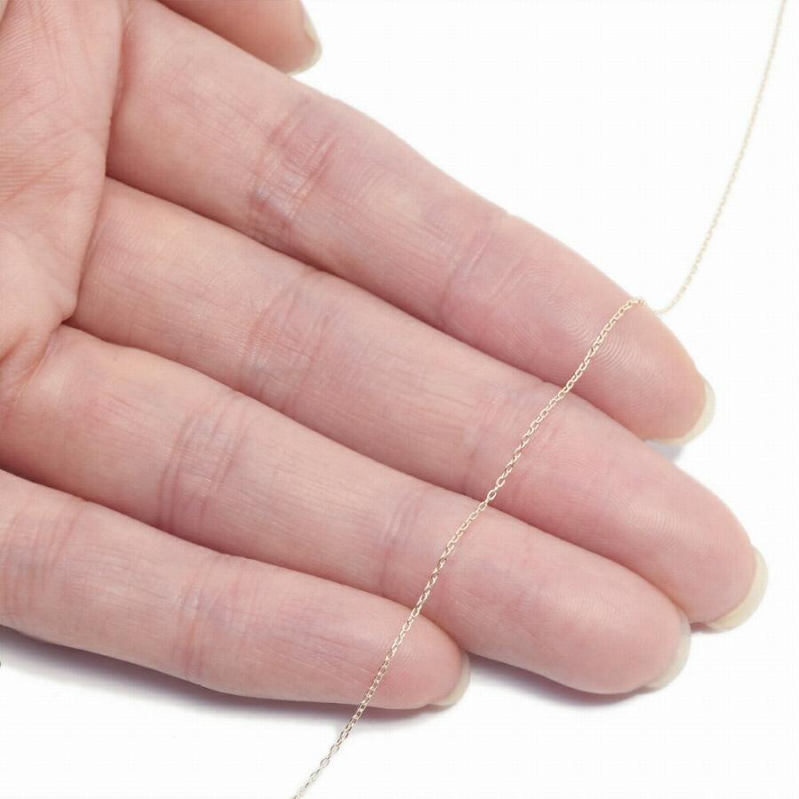 ネックレス チェーン 10金 イエローゴールド 小豆チェーン 幅0.7mm｜鎖 K10YG k10 10k 貴金属 ジュエリー レディース メンズの画像