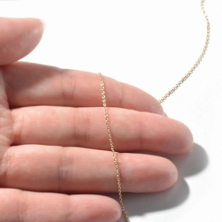 ネックレス チェーン 10金 イエローゴールド 小豆チェーン 幅1.1mm｜鎖 K10YG k10 10k 貴金属 ジュエリー レディース メンズの画像