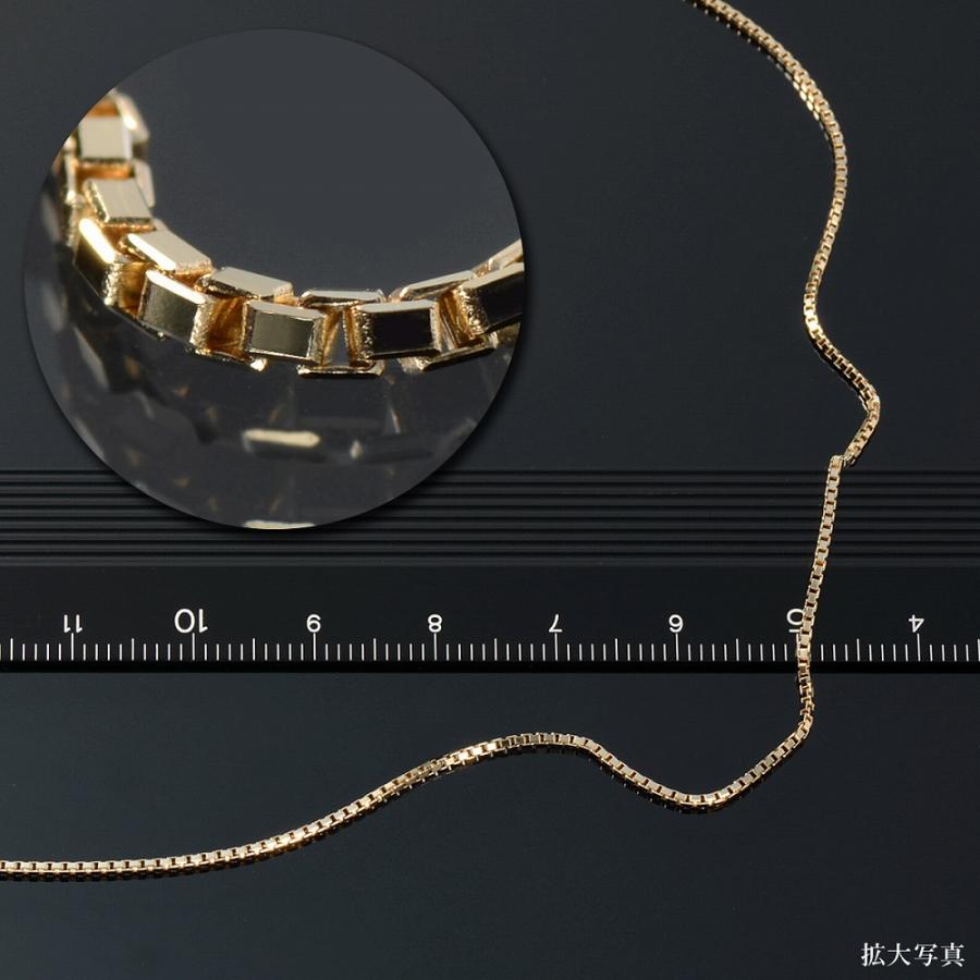 ネックレス チェーン 10金 イエローゴールド ベネチアンチェーン 幅1.0