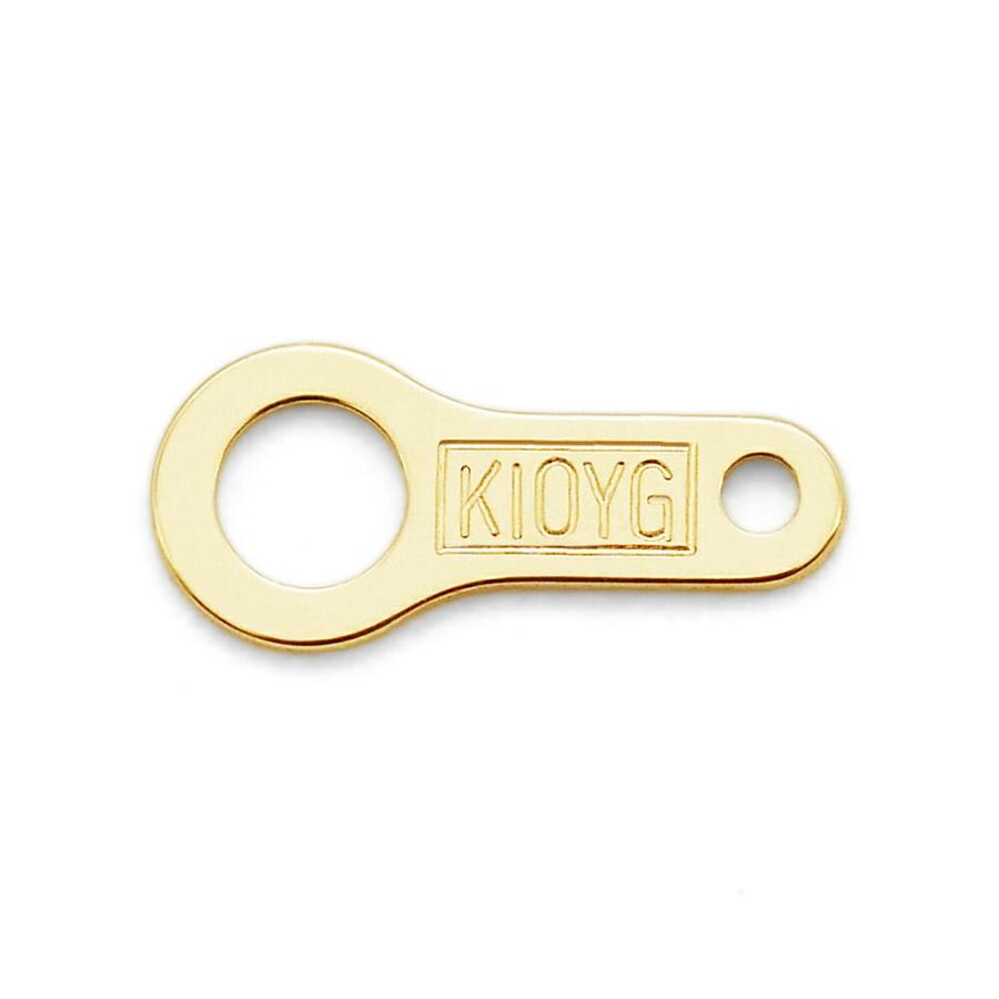 1個売り】 留め具 10金 イエローゴールド 小プレート 縦7.0mm