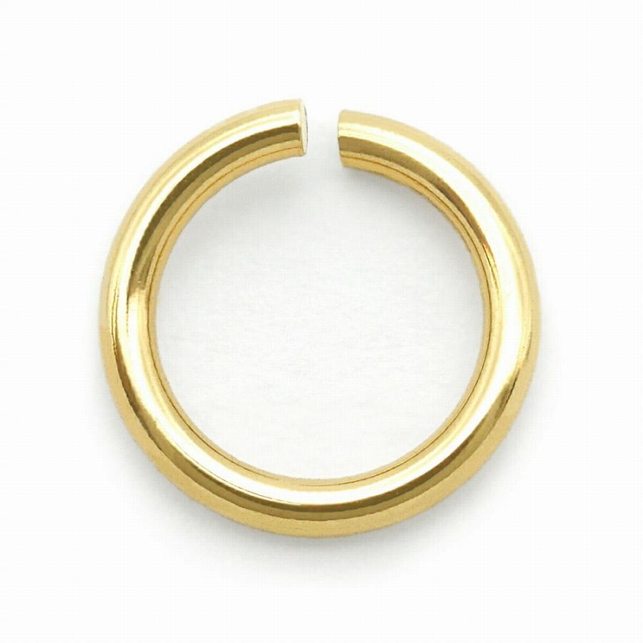 1個売り】 丸カン 10金 イエローゴールド 丸環 線径0.7mm 直径5.0mm