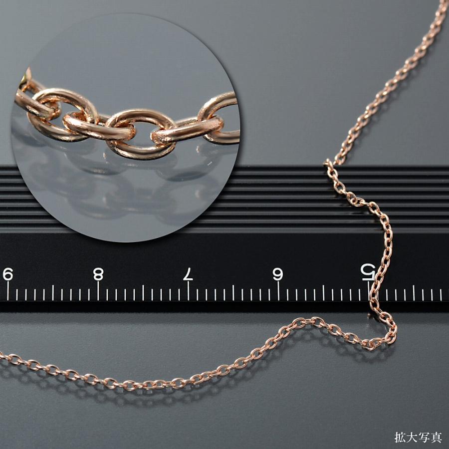 ブレスレット チェーン 18金 ピンクゴールド 小豆チェーン 幅1.2mm｜鎖 K18PG k18 18k 貴金属 ジュエリー レディース メンズの画像