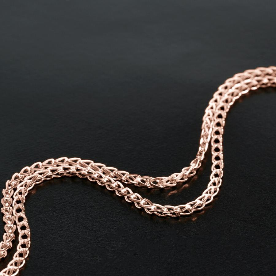ネックレス チェーン 18金 ピンクゴールド ターラントRチェーン 幅1.3mm｜鎖 K18PG k18 18k 貴金属 ジュエリー レディース メンズの画像