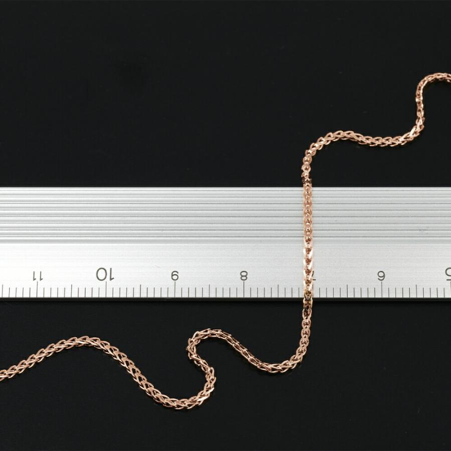 ネックレス チェーン 18金 ピンクゴールド ターラントRチェーン 幅1.3mm｜鎖 K18PG k18 18k 貴金属 ジュエリー レディース メンズの画像