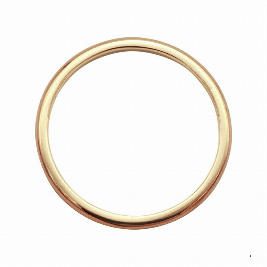 指輪 18金 ピンクゴールド 甲丸リング 幅1.5mm ピンキーリングもござい