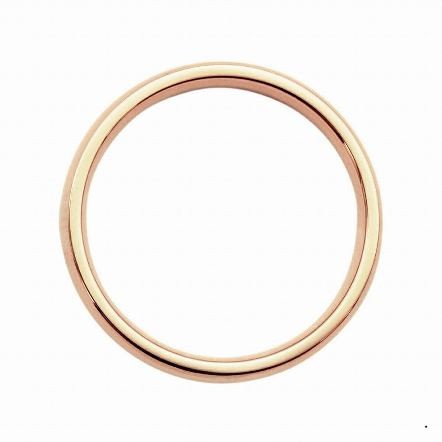 指輪 18金 ピンクゴールド 甲丸リング 幅4.0mm ピンキーリングもございます 地金リング｜K18PG 18k レディース メンズの画像