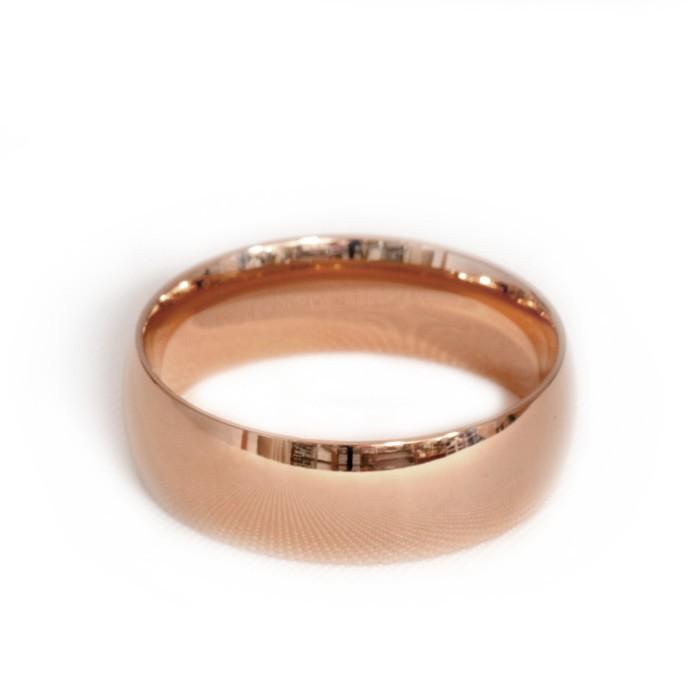 指輪 18金 ピンクゴールド 甲丸リング 幅8.0mm ピンキーリングもござい