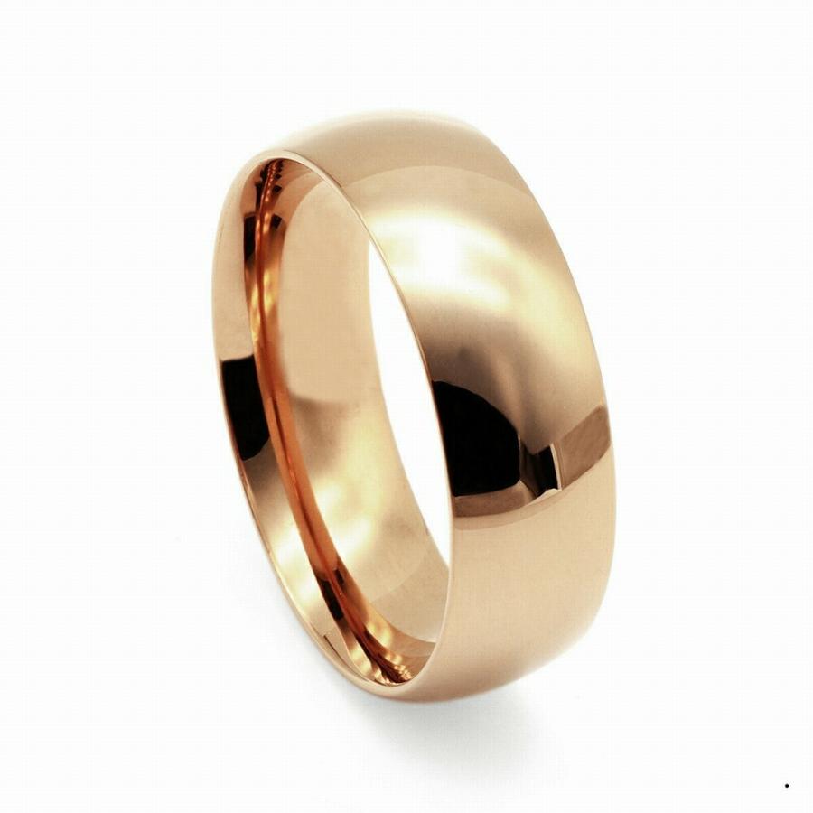 指輪 18金 ピンクゴールド 甲丸リング 幅8.0mm ピンキーリングもございます 地金リング｜K18PG 18k レディース メンズ_4