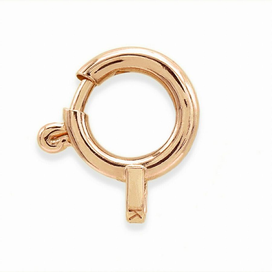 1個売り】 留め具 18金 ピンクゴールド 引き輪 直径6.0mm ヒキワ