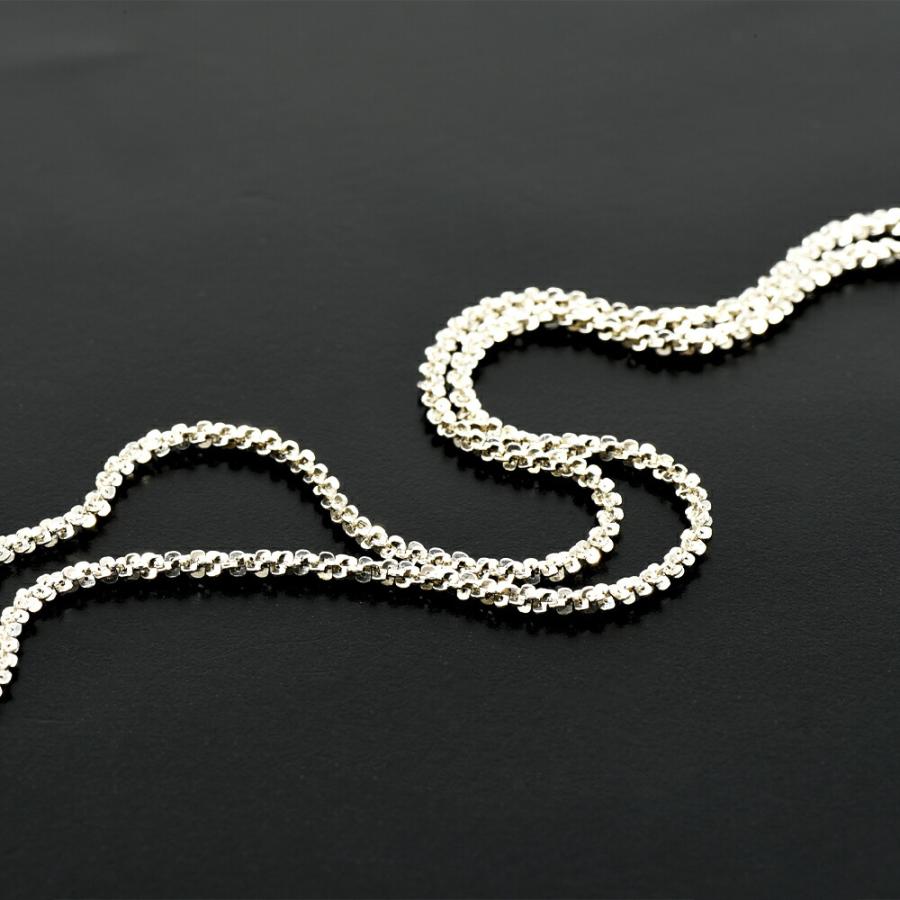 ブレスレット チェーン 18金 ホワイトゴールド ミラクルチェーン 幅2.0mm｜鎖 K18WG k18 18k 貴金属 ジュエリー レディース メンズの画像