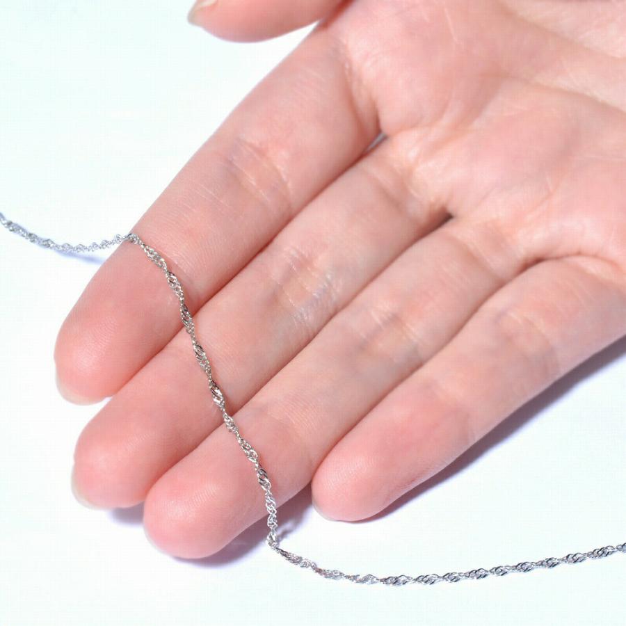 ブレスレット チェーン 18金 ホワイトゴールド スクリューチェーン 幅1.3mm｜鎖 K18WG k18 18k 貴金属 ジュエリー レディース メンズの画像