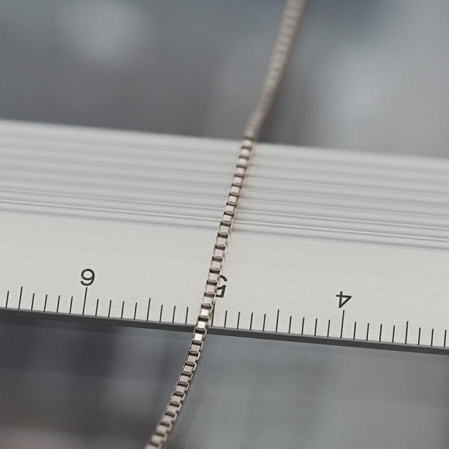 ブレスレット チェーン 18金 ホワイトゴールド ベネチアンチェーン 幅1.0mm｜鎖 K18WG k18 18k 貴金属 ジュエリー レディース メンズの画像