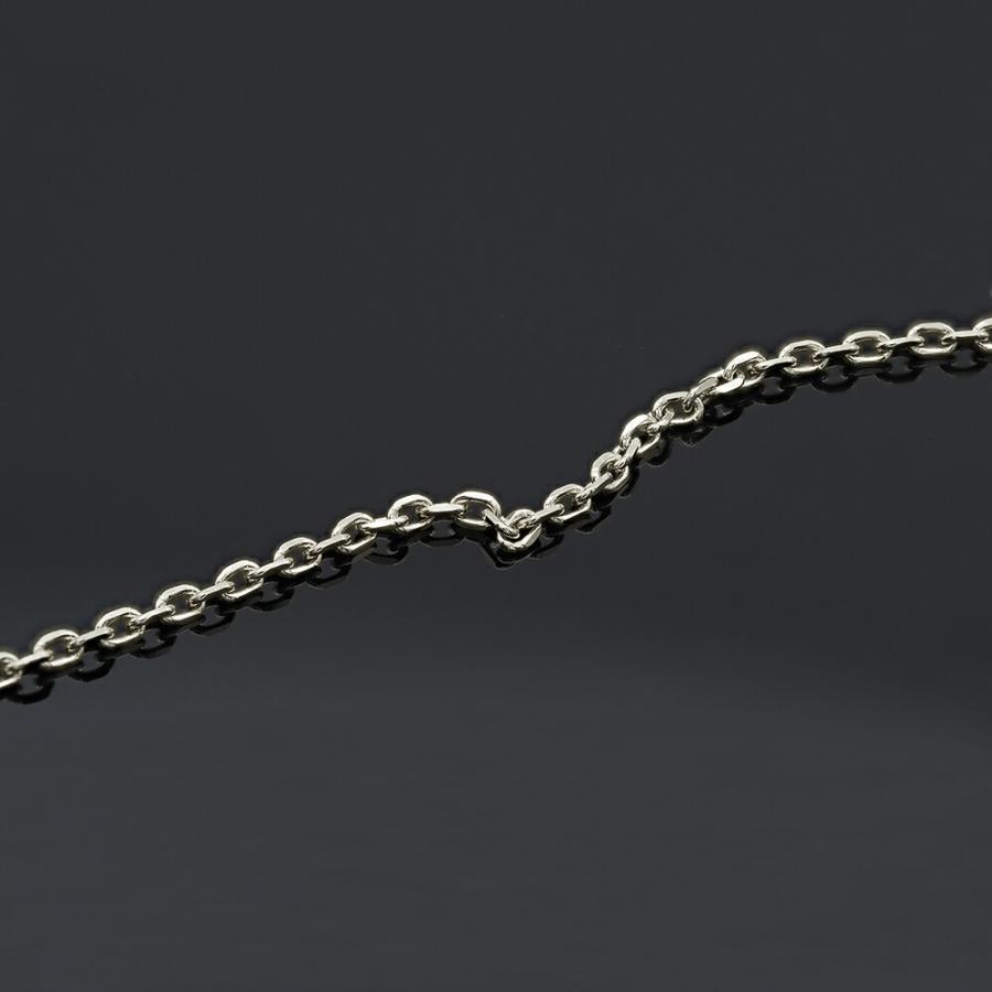 ネックレス チェーン 18金 ホワイトゴールド 4面カット小豆チェーン 幅1.0mm｜鎖 K18WG k18 18k 貴金属 ジュエリー レディース メンズ