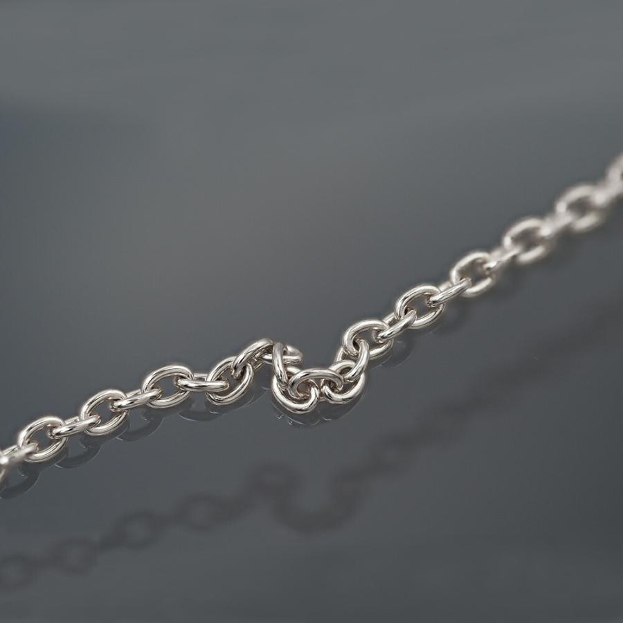 ネックレス チェーン 18金 ホワイトゴールド 小豆チェーン 幅1.3mm｜鎖 K18WG k18 18k 貴金属 ジュエリー レディース メンズの画像