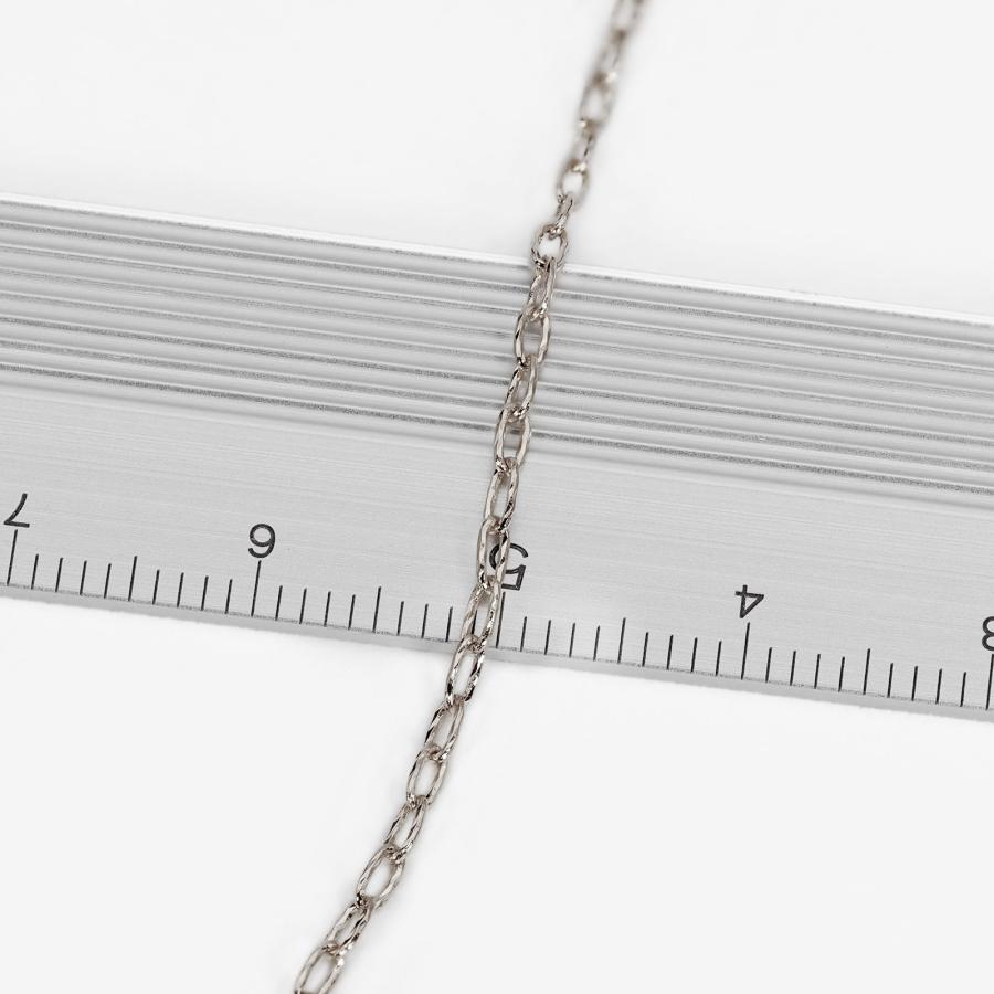 ネックレス チェーン 18金 ホワイトゴールド カプリチェーン 幅1.5mm｜鎖 K18WG k18 18k 貴金属 ジュエリー レディース メンズの画像