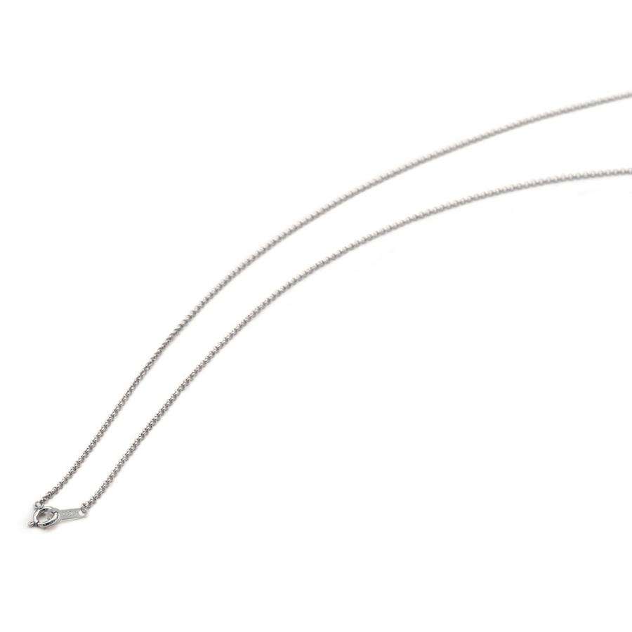 ネックレス チェーン 18金 ホワイトゴールド ロールチェーン 幅1.2mm