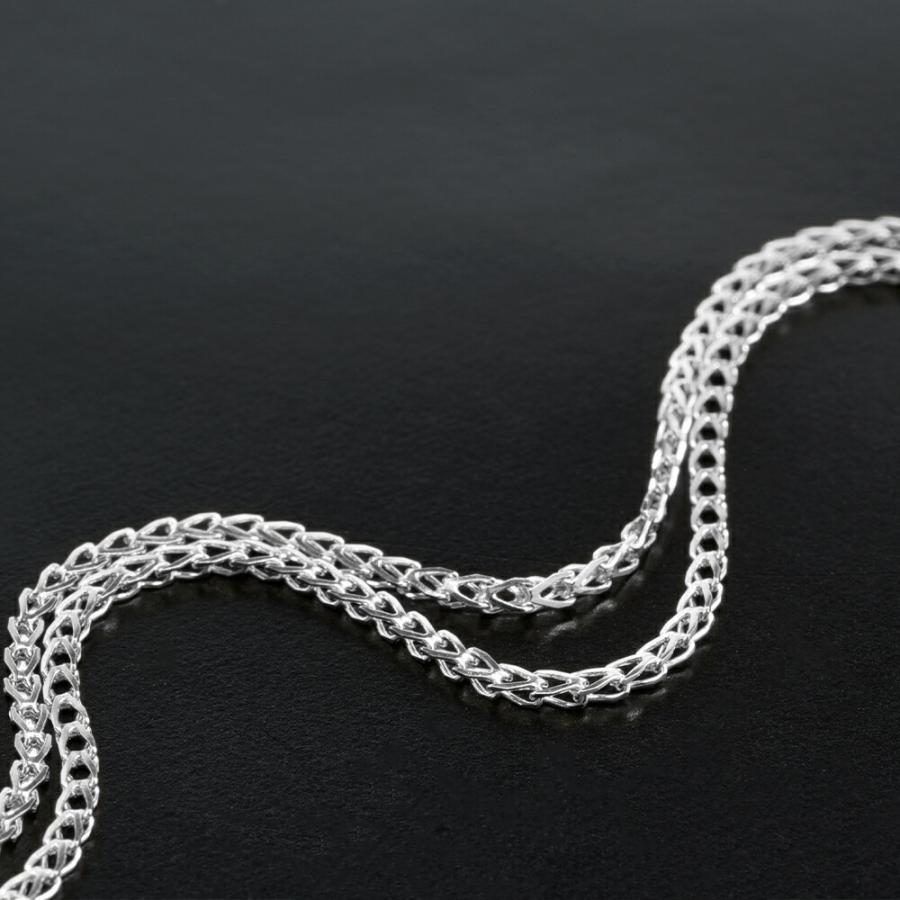 ネックレス チェーン 18金 ホワイトゴールド ターラントRチェーン 幅1.3mm｜鎖 K18WG k18 18k 貴金属 ジュエリー レディース メンズの画像