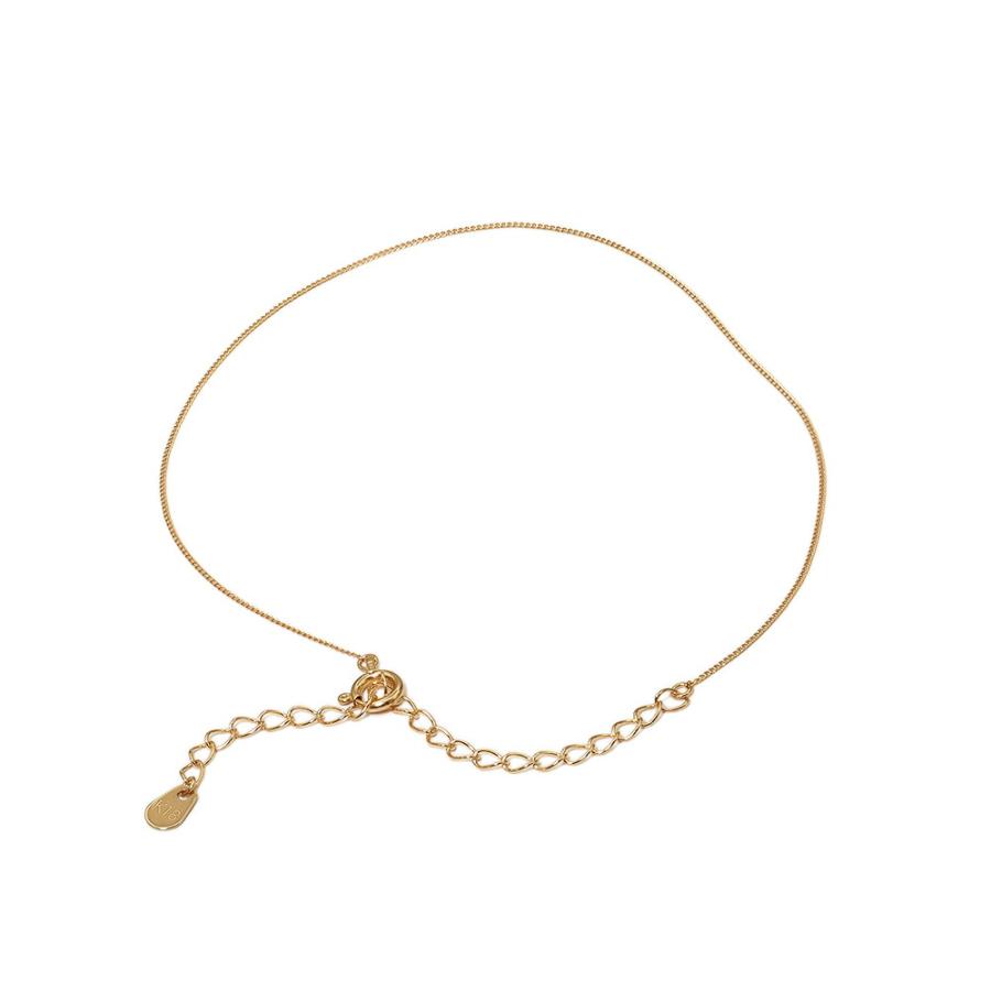 アンクレット チェーン 18金 イエローゴールド 2面カット喜平チェーン