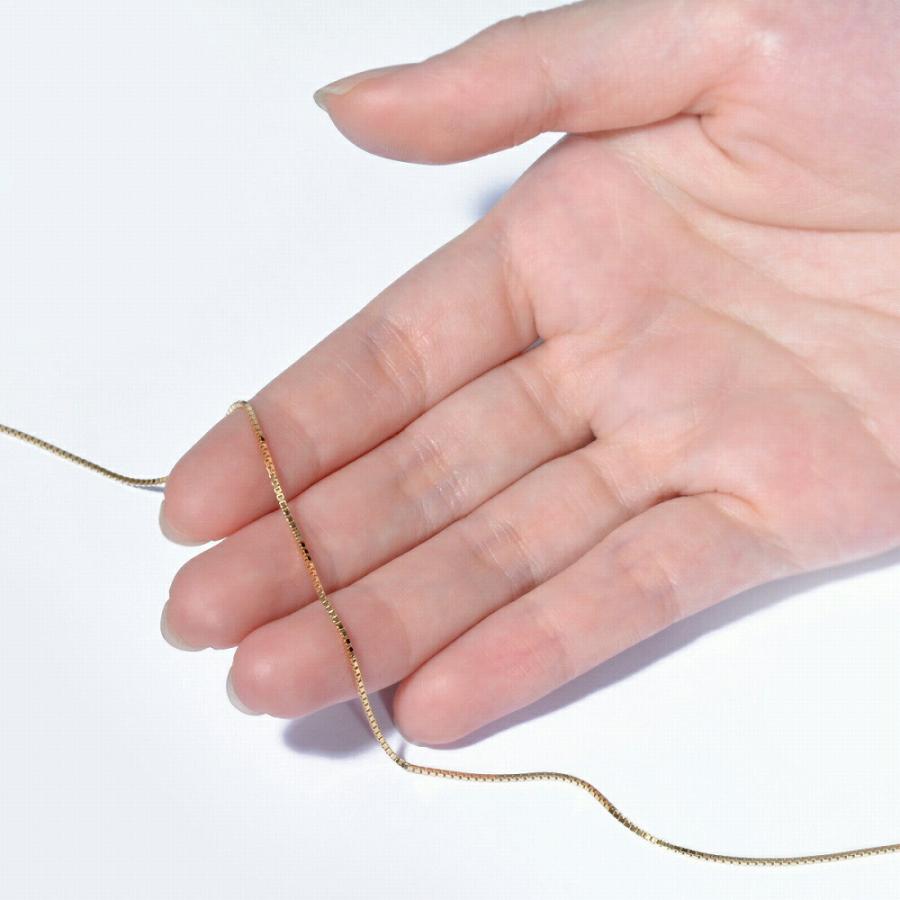 アンクレット チェーン 18金 イエローゴールド ベネチアンチェーン 幅