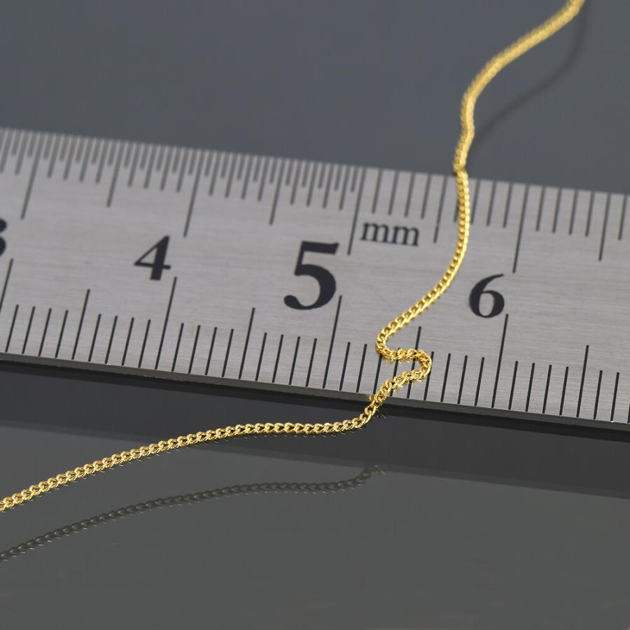 ブレスレット チェーン 18金 イエローゴールド 2面カット喜平チェーン 幅0.6mm｜鎖 K18YG k18 18k 貴金属 ジュエリー レディース メンズの画像