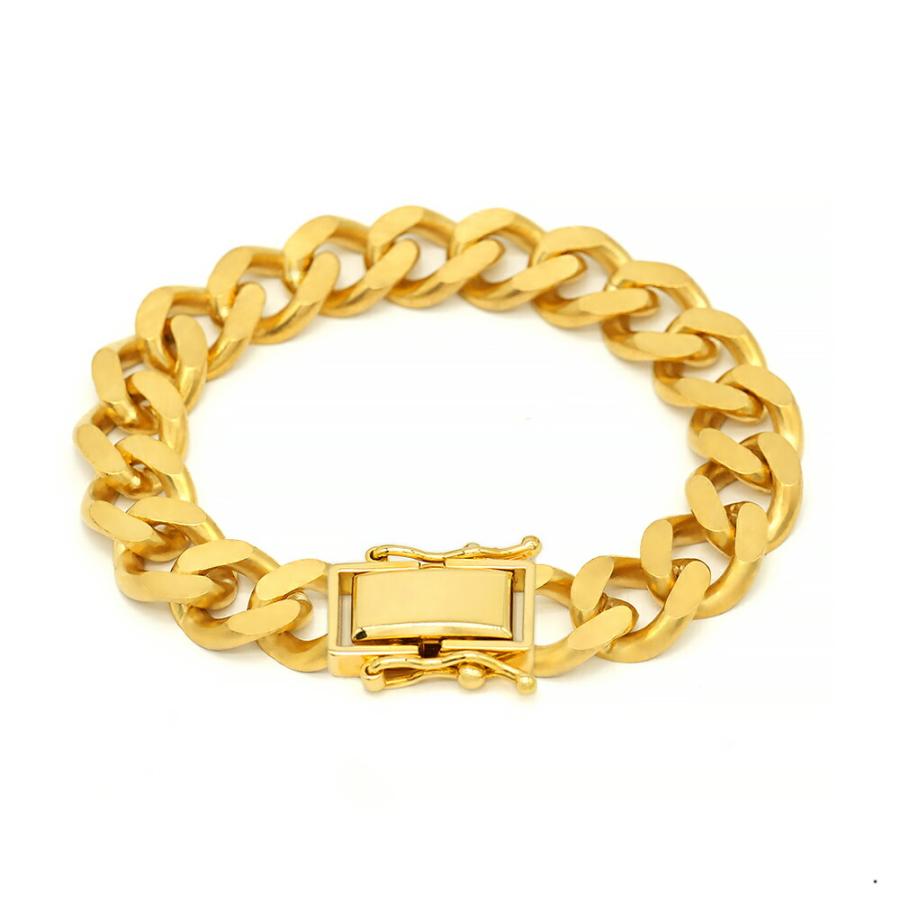 ブレスレット チェーン 18金 イエローゴールド 2面カット喜平チェーン