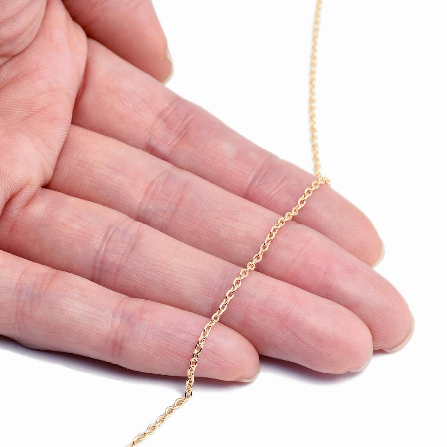ブレスレット チェーン 18金 イエローゴールド 小豆チェーン 幅1.7mm｜鎖 K18YG k18 18k 貴金属 ジュエリー レディース メンズの画像