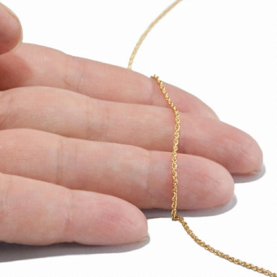 ブレスレット チェーン 18金 イエローゴールド ルーズロープチェーン  