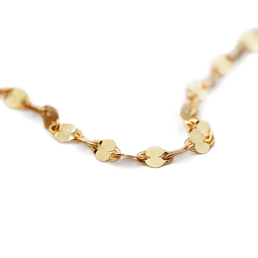 ペタル ブレスレット 18金 イエロー ゴールド K18 地金 18K チェーン ブレスレット チェーン 18金 イエローゴールド ペタルチェーン 幅1.8mm