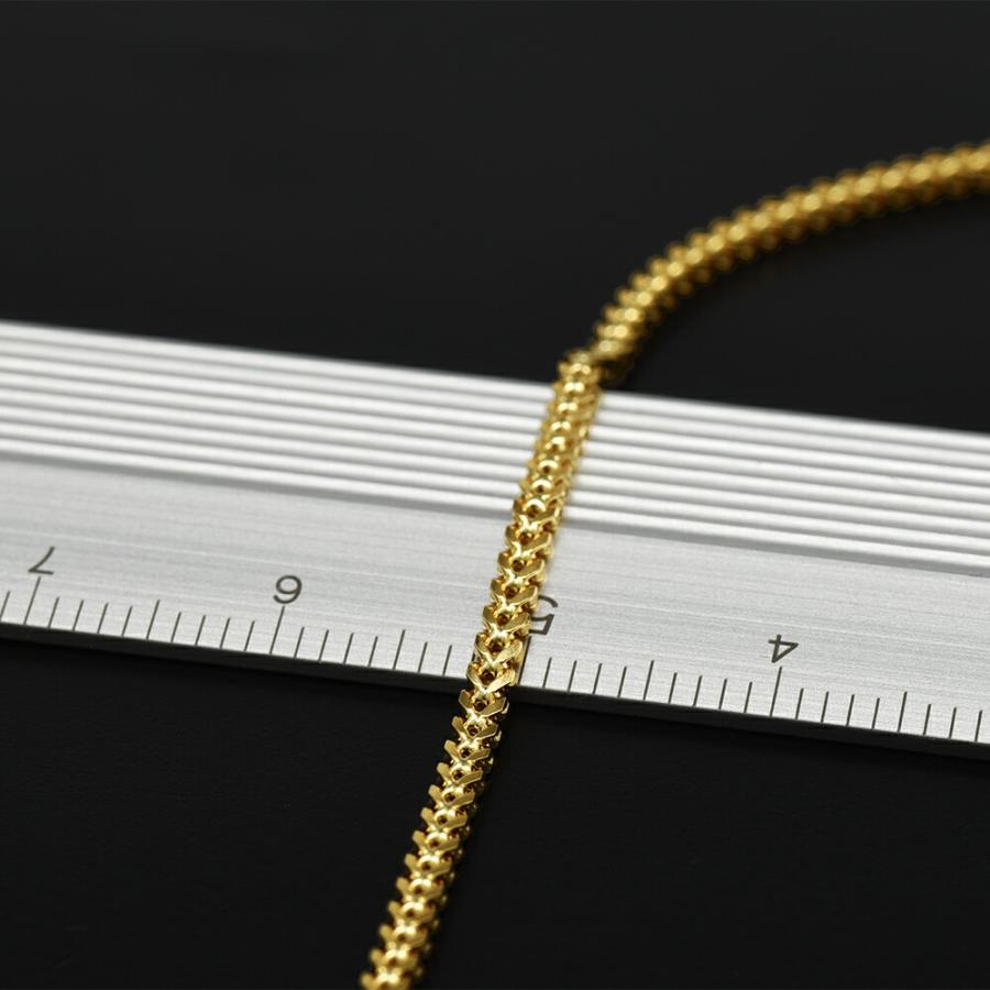 ブレスレット チェーン 18金 イエローゴールド ターラントRチェーン 幅1.8mm｜鎖 K18YG k18 18k 貴金属 ジュエリー レディース メンズの画像