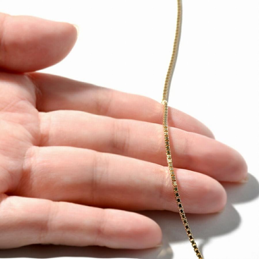 ブレスレット チェーン 18金 イエローゴールド ベネチアンチェーン 幅