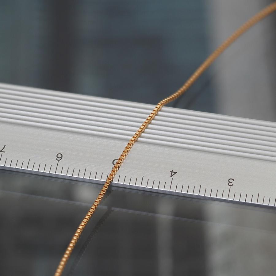 ブレスレット チェーン 18金 イエローゴールド ベネチアンチェーン 幅