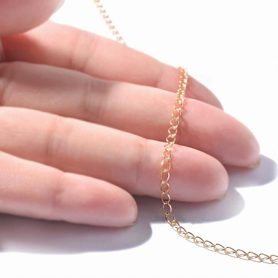 ネックレス用の延長アジャスター 18金 イエローゴールド 荒喜平（スター/0.01ctダイヤモンド付き） 幅2.1mm｜鎖 K18YG k18 18k 貴金属_2