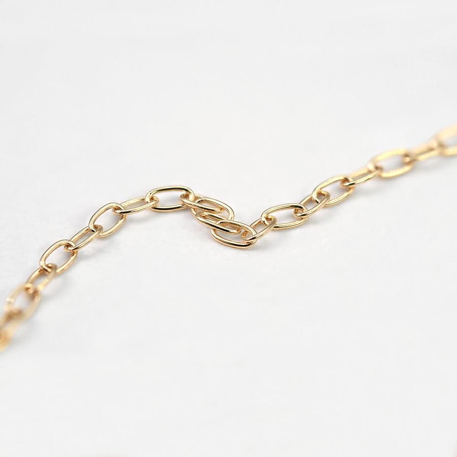 ネックレス チェーン 18金 イエローゴールド ふんわりロング小豆チェーン 幅1.0mm｜鎖 K18YG k18 18k 貴金属 ジュエリー レディース メンズの画像