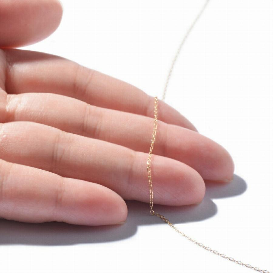 ネックレス チェーン 18金 イエローゴールド ふんわりロング小豆チェーン 幅1.0mm｜鎖 K18YG k18 18k 貴金属 ジュエリー レディース メンズの画像
