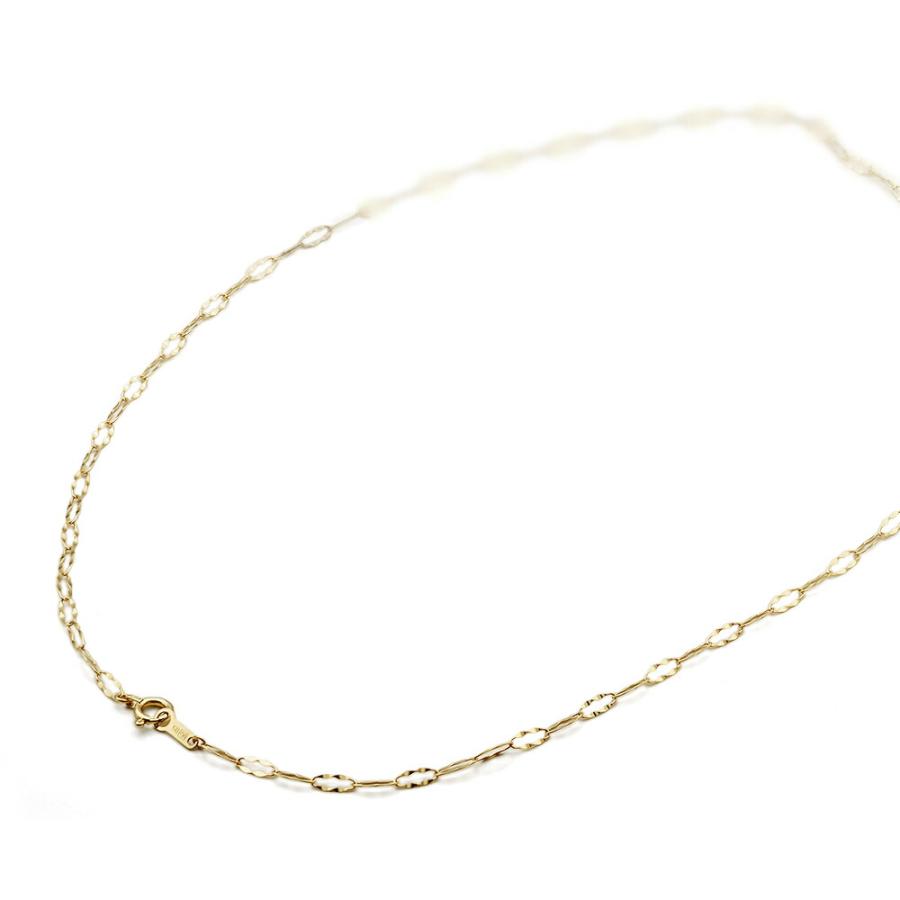 ネックレス チェーン 18金 イエローゴールド ふんわり2ペタルチェーン