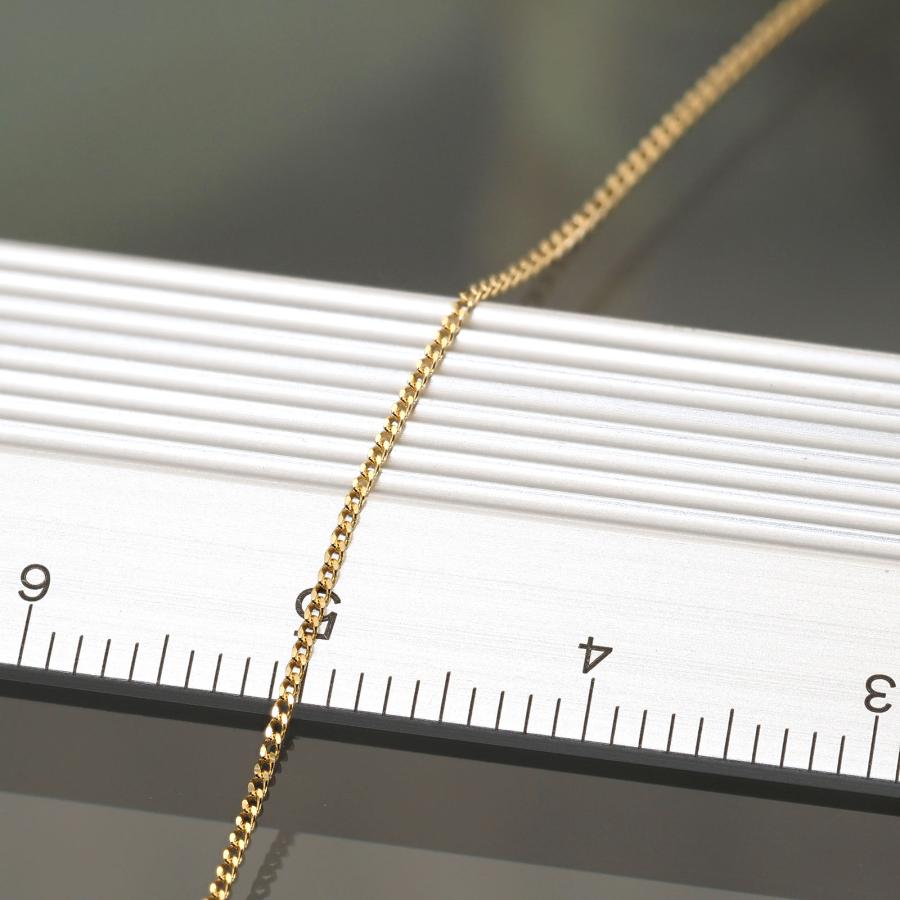 ネックレス チェーン 18金 イエローゴールド 4面カット喜平チェーン 幅