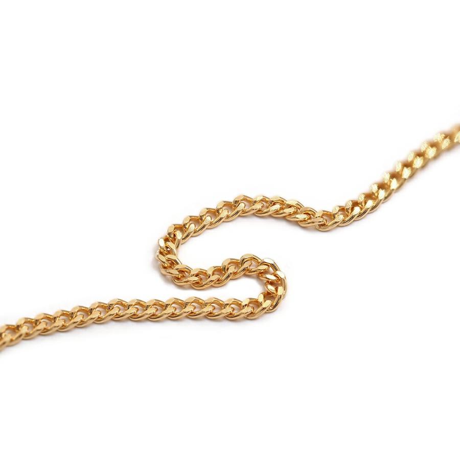 ネックレス チェーン 18金 イエローゴールド 2面カット喜平チェーン 幅1.1mm｜鎖 K18YG k18 18k 貴金属 ジュエリー レディース メンズの画像