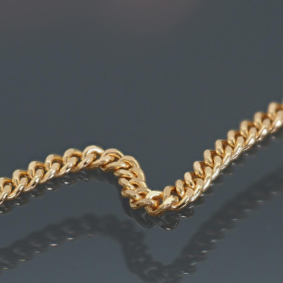 ネックレス チェーン 18金 イエローゴールド 2面カット喜平チェーン 幅1.8mm｜鎖 K18YG k18 18k 貴金属 ジュエリー レディース メンズの画像