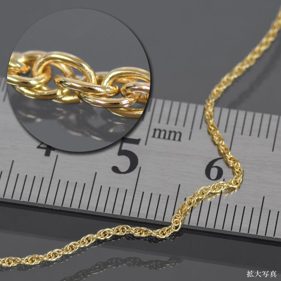 ネックレス チェーン 18金 イエローゴールド ルーズロープ ネックレス チェーン 18金 イエローゴールド ルーズロープ