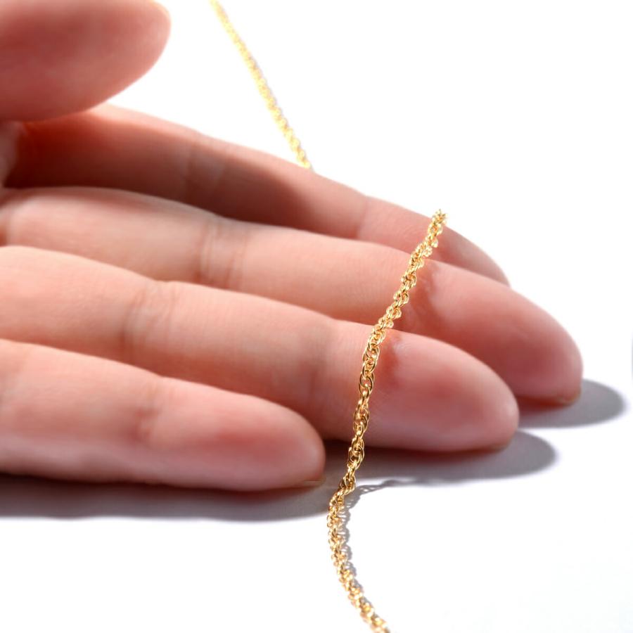 ネックレス チェーン 18金 イエローゴールド ルーズロープチェーン 幅1.8mm｜鎖 K18YG k18 18k 貴金属 ジュエリー レディース メンズの画像