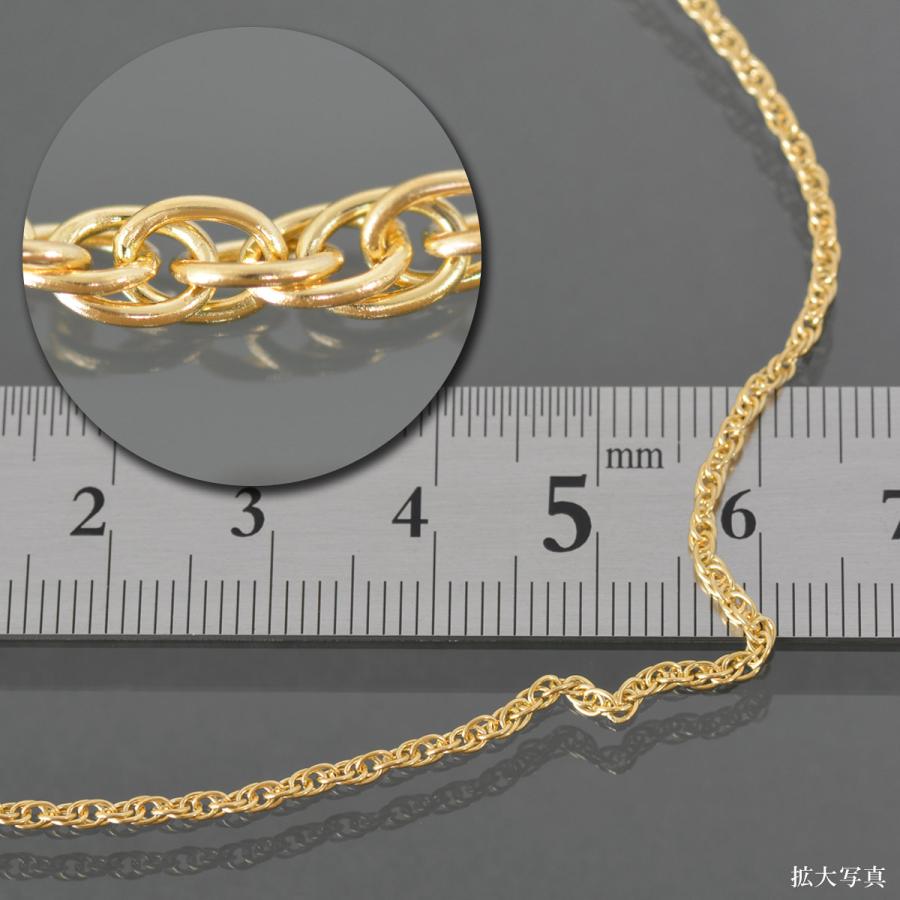 ネックレス チェーン 18金 イエローゴールド ルーズロープチェーン 幅1.8mm｜鎖 K18YG k18 18k 貴金属 ジュエリー レディース メンズの画像