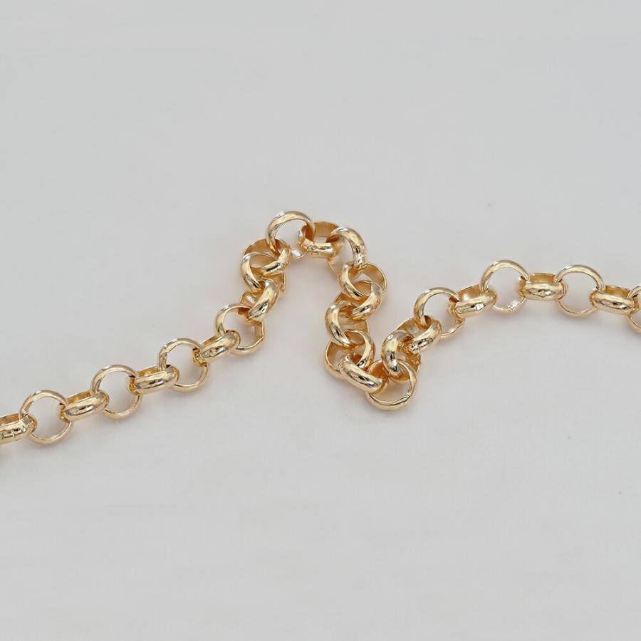 ネックレス チェーン 18金 イエローゴールド ロールチェーン 幅3.0mm
