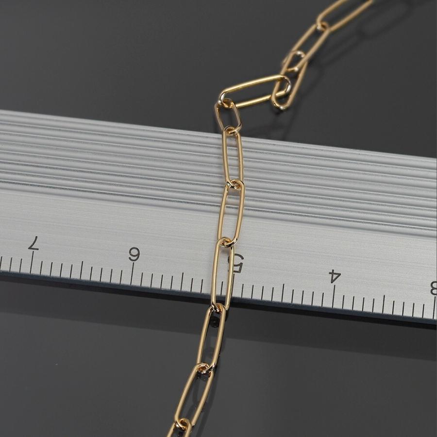ネックレス チェーン 18金 イエローゴールド スーパーロング小豆チェーン 幅2.4mm｜鎖 K18YG k18 18k 貴金属 ジュエリーの画像