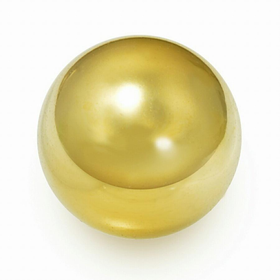 1個売り】 丸玉パーツ 18金 イエローゴールド 穴無しボール玉 プレーン