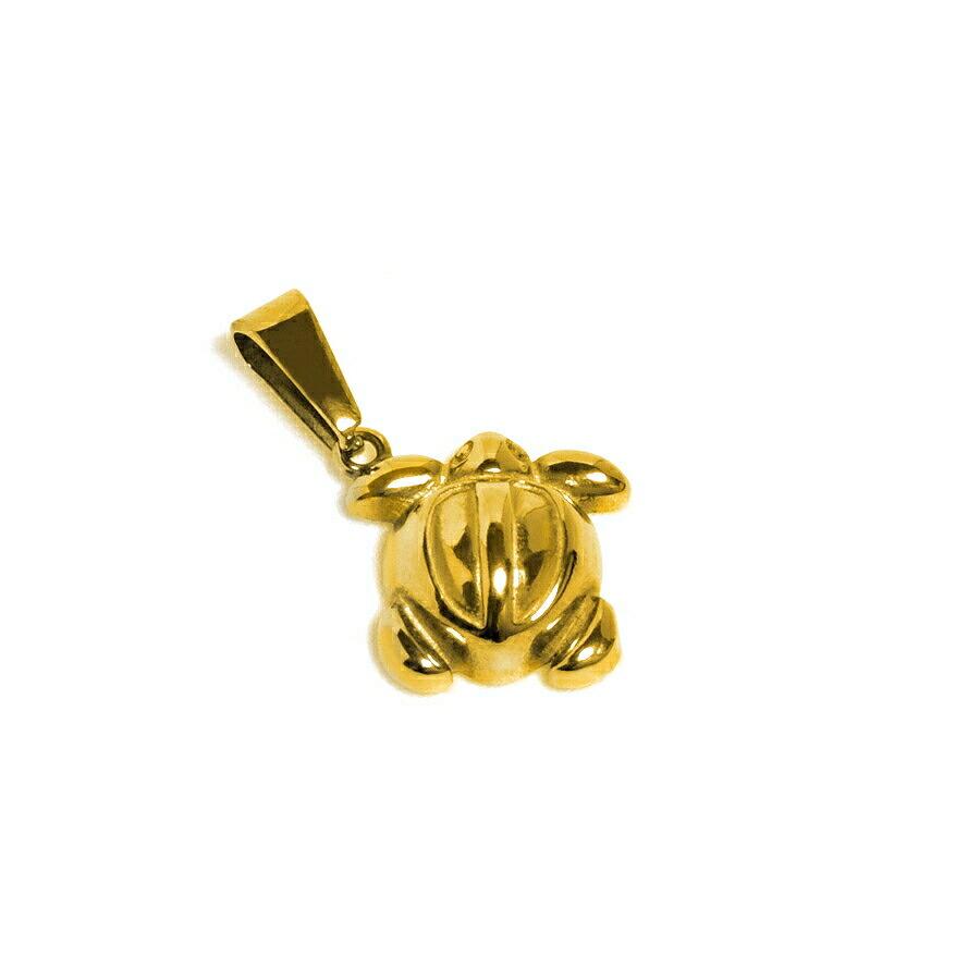 ペンダントトップ 18金 イエローゴールド ハワイアンジュエリー ウミガメ ペンダントヘッドのみ｜K18YG 18k 貴金属 レディース メンズの画像